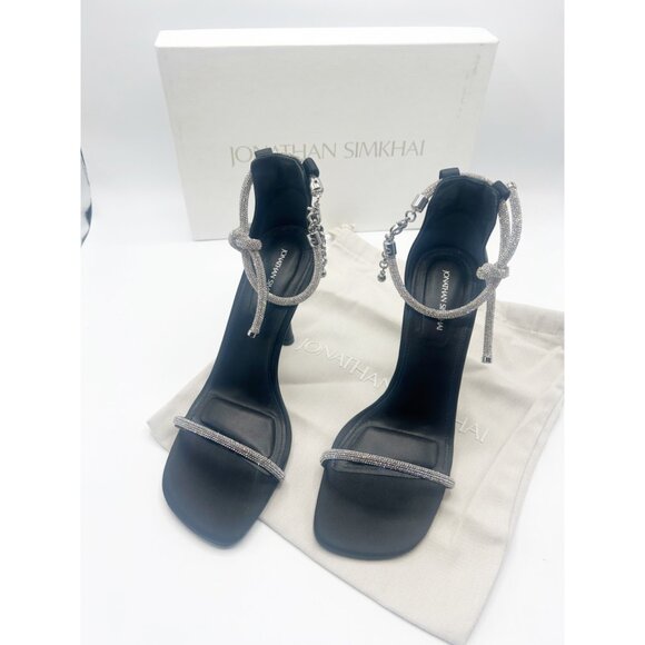 NWB Jonathan Simkhai Dalton Crystal Knot Sandal 38 - Picture 3 of 8